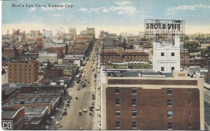 Postcard of a Bird's Eye View of Kansas City