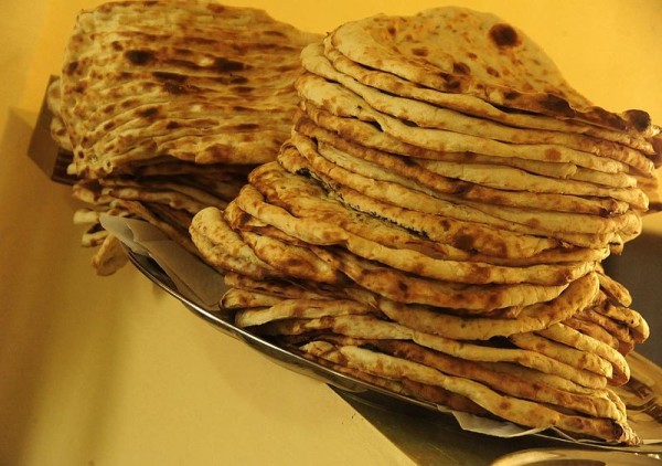 Naan, a traditional Islamic bread choice