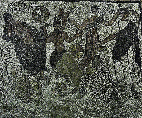 Depiction of the ancient Roman god Bacchus (Greek: Dionysus)